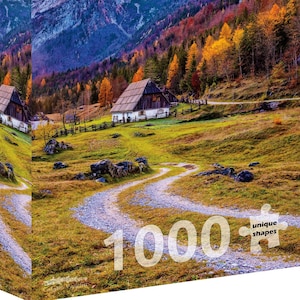 Legpuzzel van 1000 stukjes - Huisje in de bergen