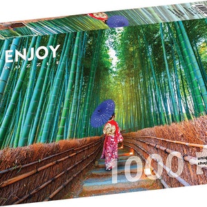 1000 Pieces Jigsaw Puzzle - Asian Woman in Bamboo Forest