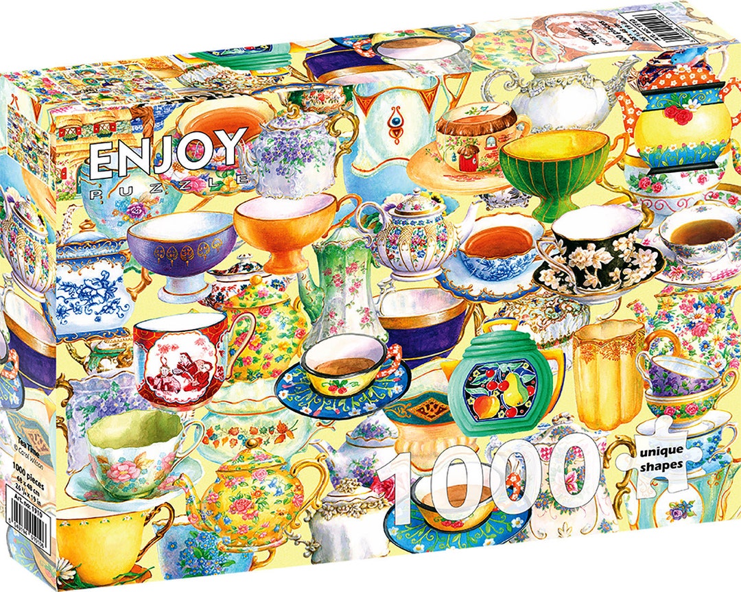 1000 Pieces Jigsaw Puzzle Tea Time Etsy