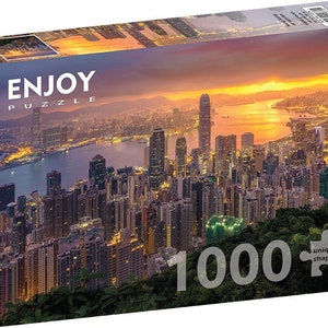 1000 Pieces Jigsaw Puzzle - Hong Kong at Sunrise