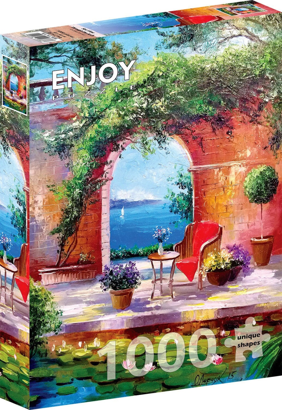 1000 Pieces Jigsaw Puzzle - Sea View Through the Arch - Etsy