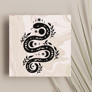 Die Schlange, druckbare Wandkunst, druckbare Wandkunst, witchy Wandkunst, Schlange, Schlangendekor, witchy Geschenke, Schlangenkunst, Geschenke, Schlangendekor