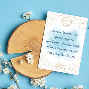 Sun and Moon Inspirational Printable Card, witchy cards, witchy stationary, thank you cards, greeting cards, printable cards, witchy gifts