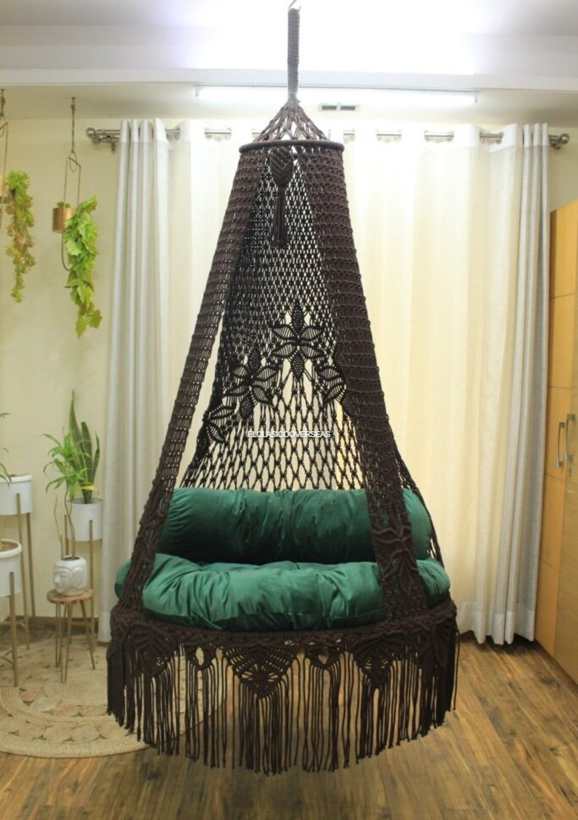 Beautiful Macrame Swing Swing Bed Indoor Hammock Indoor Etsy
