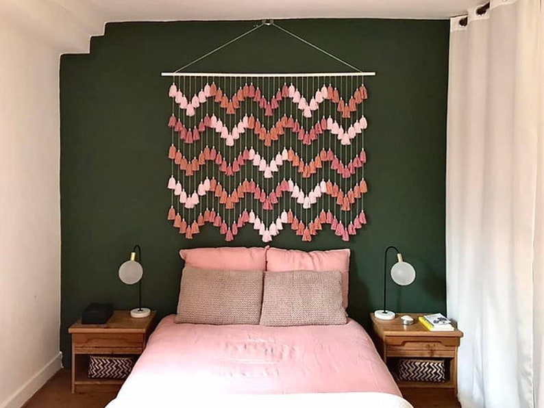 Macrame Headboard Wall Art Decoration Large Wall Hanging Etsy