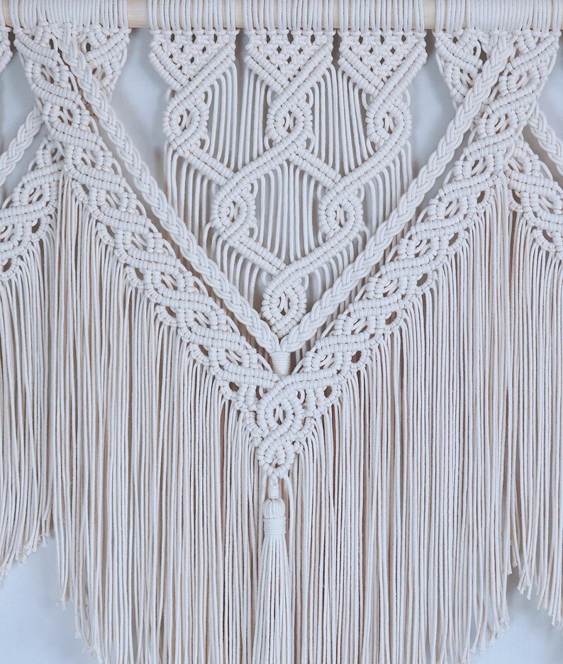 Macrame Headboard Wall Art Decoration Large Wall Hanging Etsy