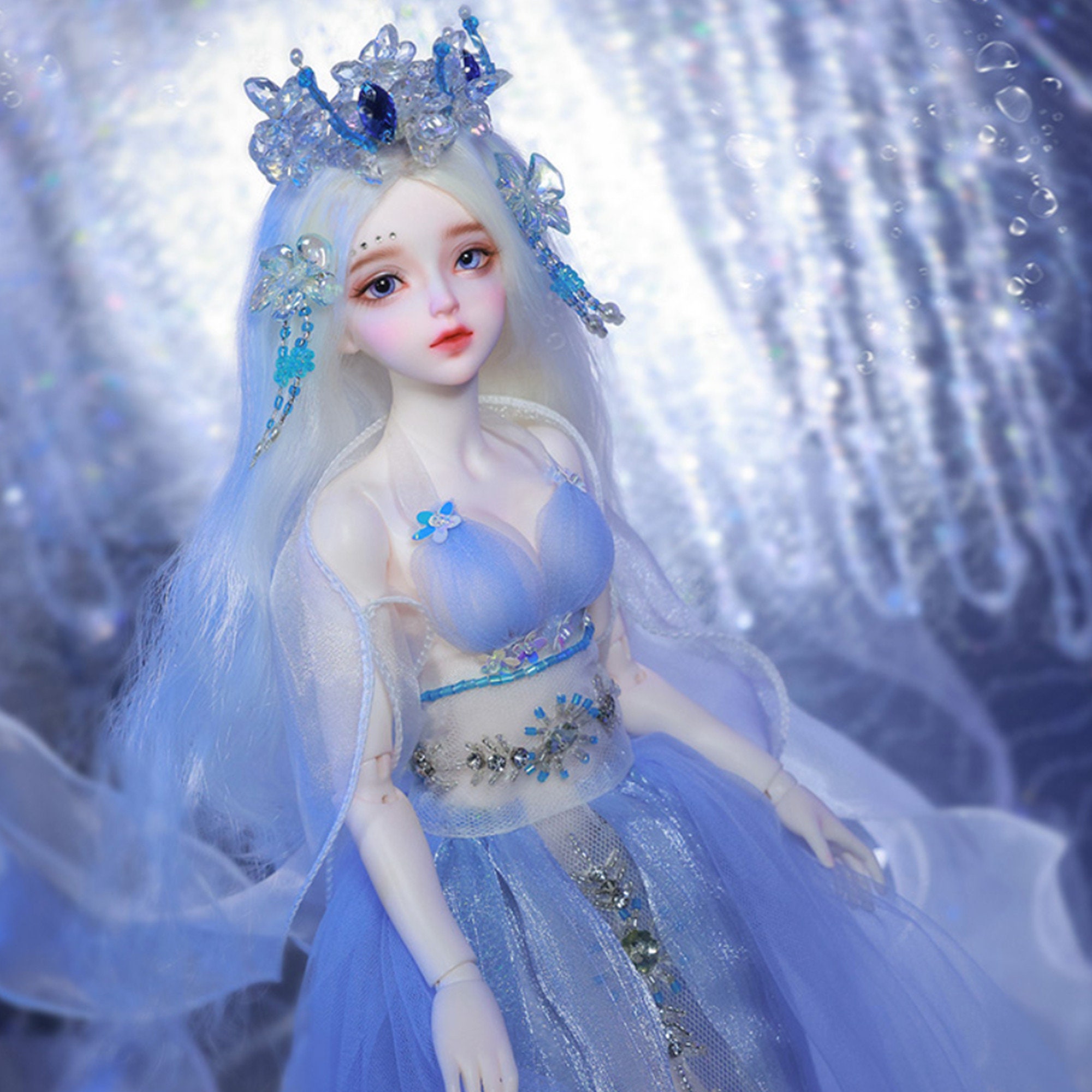 Pre-sale1/4 Blue Mermaid Doll Pure Handmade Makeup Resin - Etsy