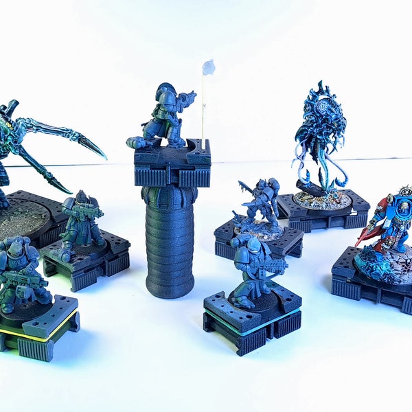 Greyzzly: The Ultimate Miniature Painting Handle with 360 Rotating and modular base.