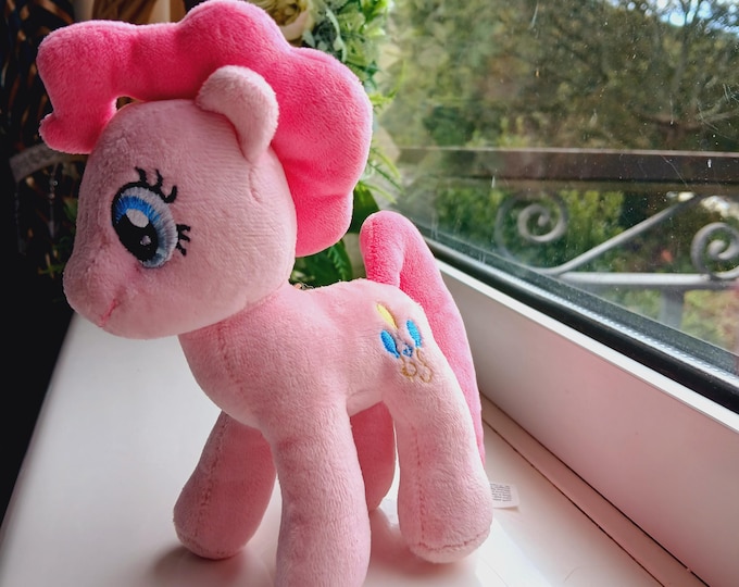 Pinkie Pie Plush Toy - 6" My Little Pony Nursery Decor - Etsy
