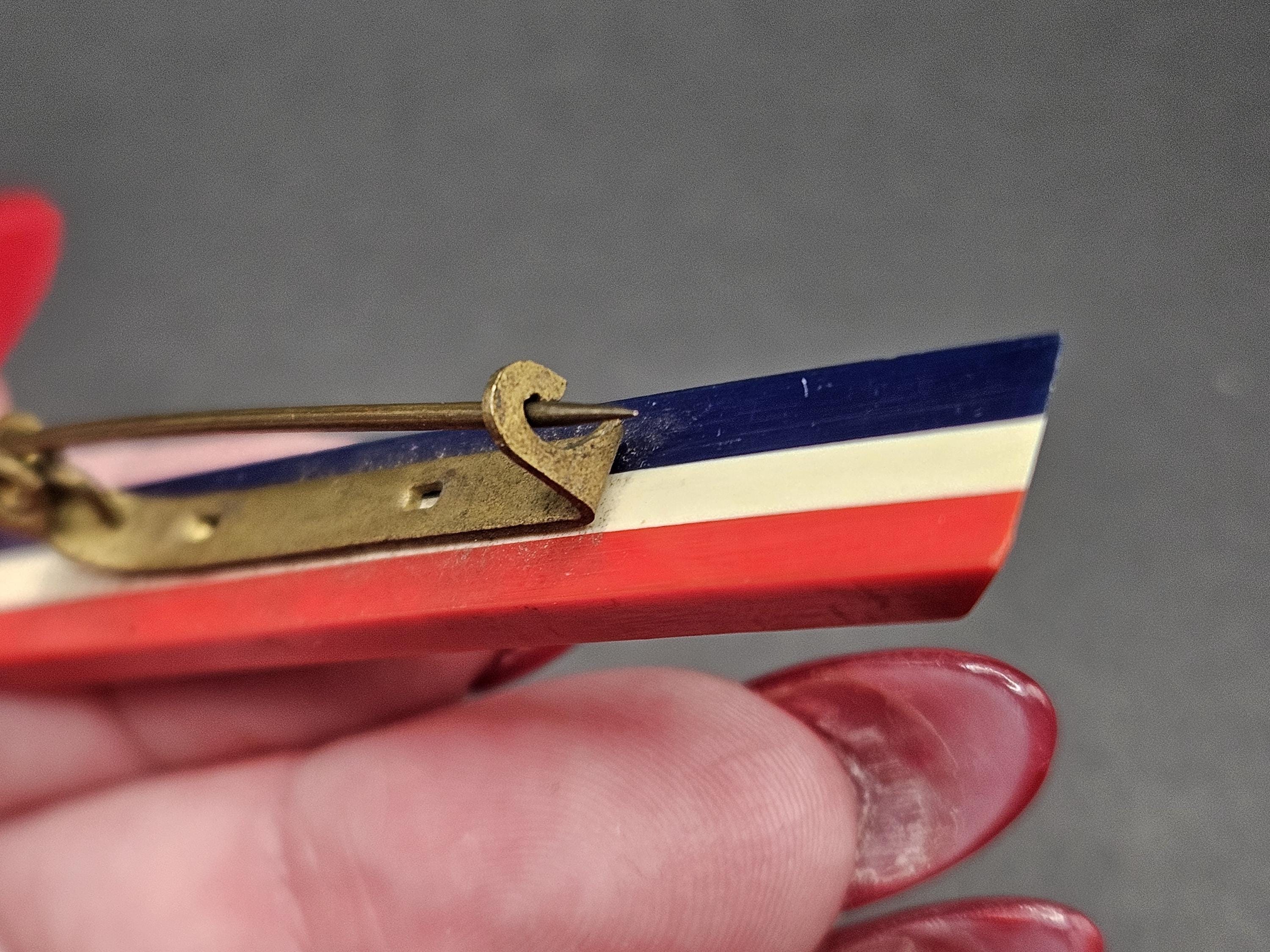 ヴィンテージ フランス製 1940年代 ラミネート加工 セルロイド バー
