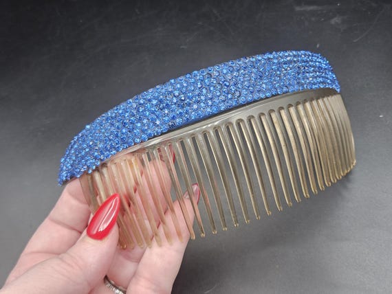 Antique Edwardian to Art Deco 1930s Blue Paste Celluloid  display picture 1