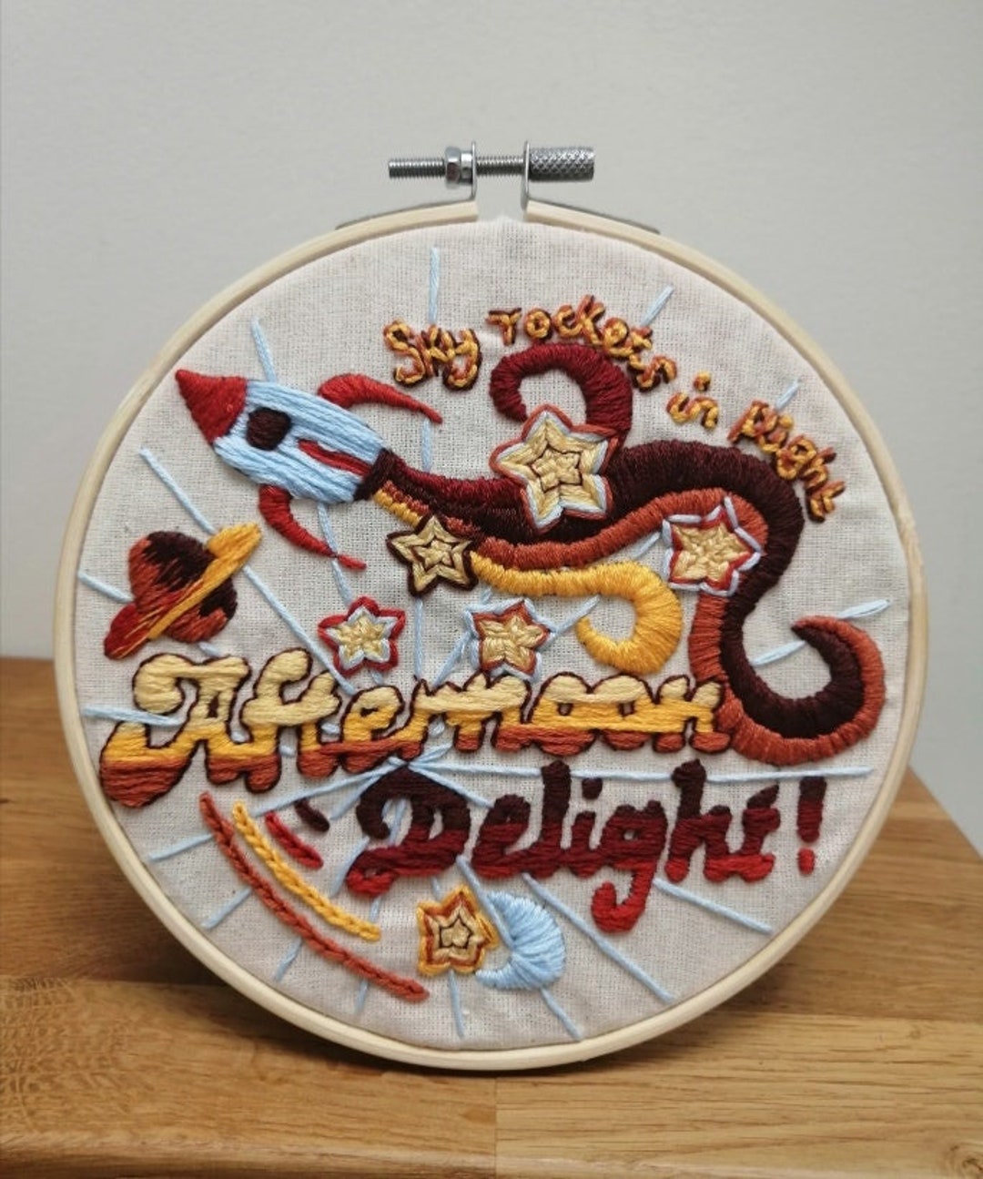 Heidi Hummingbird Sky Rockets in Flight the Anchorman Movie Embroidery ...