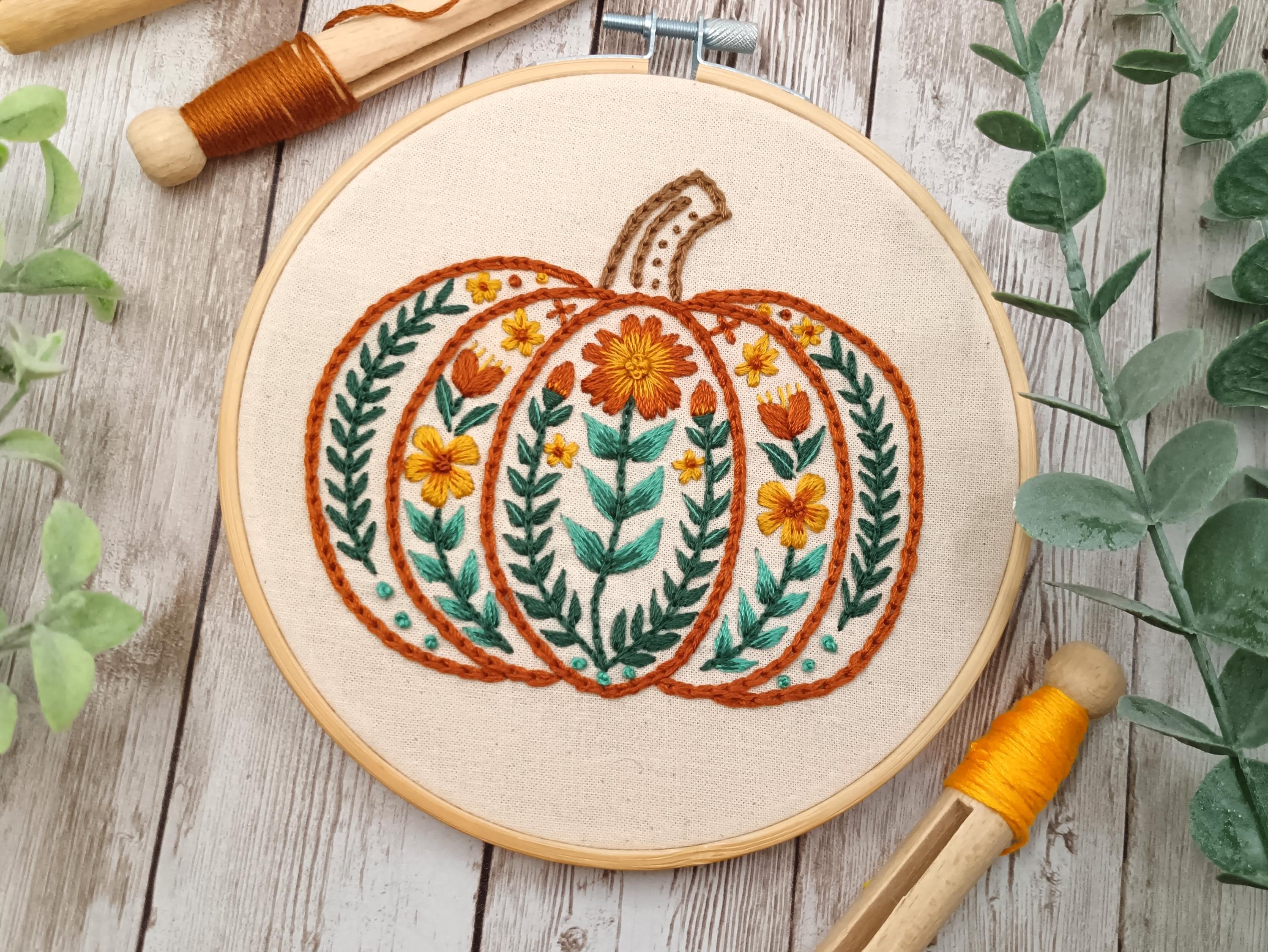 Heidi Hummingbird: PDF Pattern Download Pumpkin Spice Autumn Floral ...