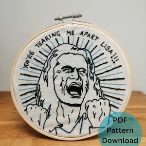 Heidi Kolibri PDF PATTERN Download The Room Movie 2003 Lustig Stickrahmen art