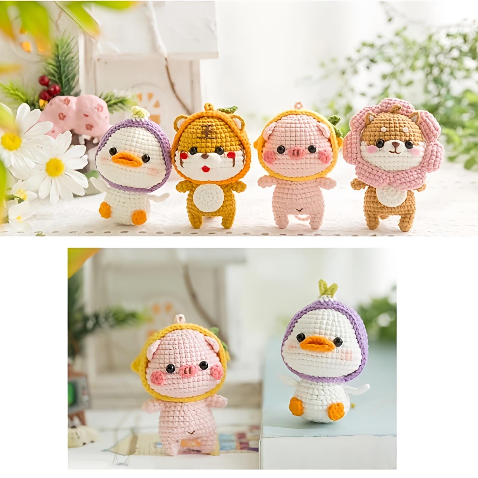 Crochet Animal Pattern PDF, Amigurumi Bear, Kawaii Toy, Beginner ...