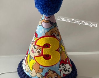 Cartoon Dog First Birthday Hat, Birthday Accessories