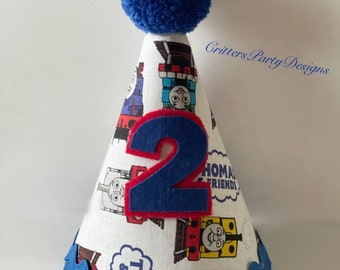 Thomas First Birthday Hat, First Birthday Party Accessories