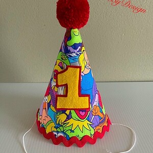 Puppets First Birthday Hat, Age Birthday Hat