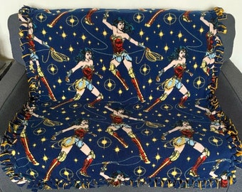 Superhero Fleece Tie Blanket, Knotted Blanket