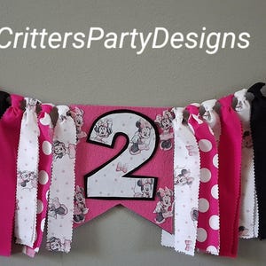Mouse First Birthday Highchair Banner, First Birthday Banner, Mouse Birthday Decor