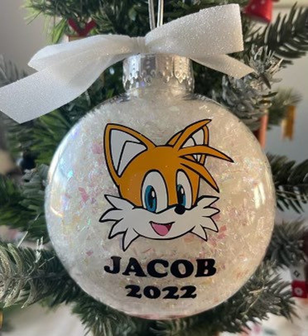 Personalized Tails Ornament, Custom Ornament, Tails Kids Christmas Gift ...