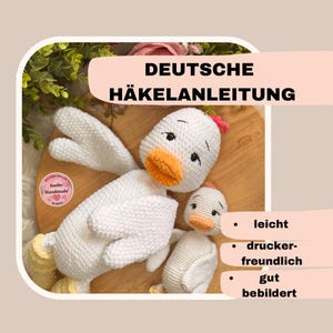 Crochet pattern Chick Pinky, PDF German, Crochet animal
