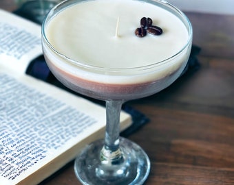 Espresso Martini Candle  Candle Expresso  Coupe Glass Coffee Candle Espresso Martini Lovers Espresso Lovers