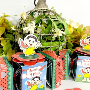 Pack of 12 Favor Boxes Magali Turma da Mônica