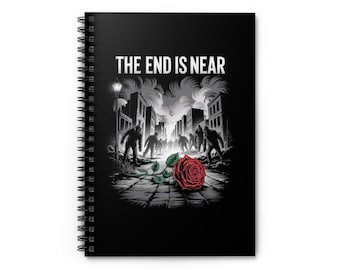 Gothic 'The End Is Near' Spiral Notebook – Dark Stationery