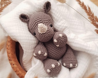 Patron au crochet Amigurumi Rhinoceros Rhinoceros Pino (anglais) Patron au crochet Rhinoceros Pino