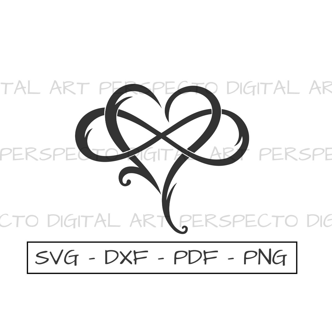 Heifer Infinity Heart - Digital Download SVG Cut File - #1364