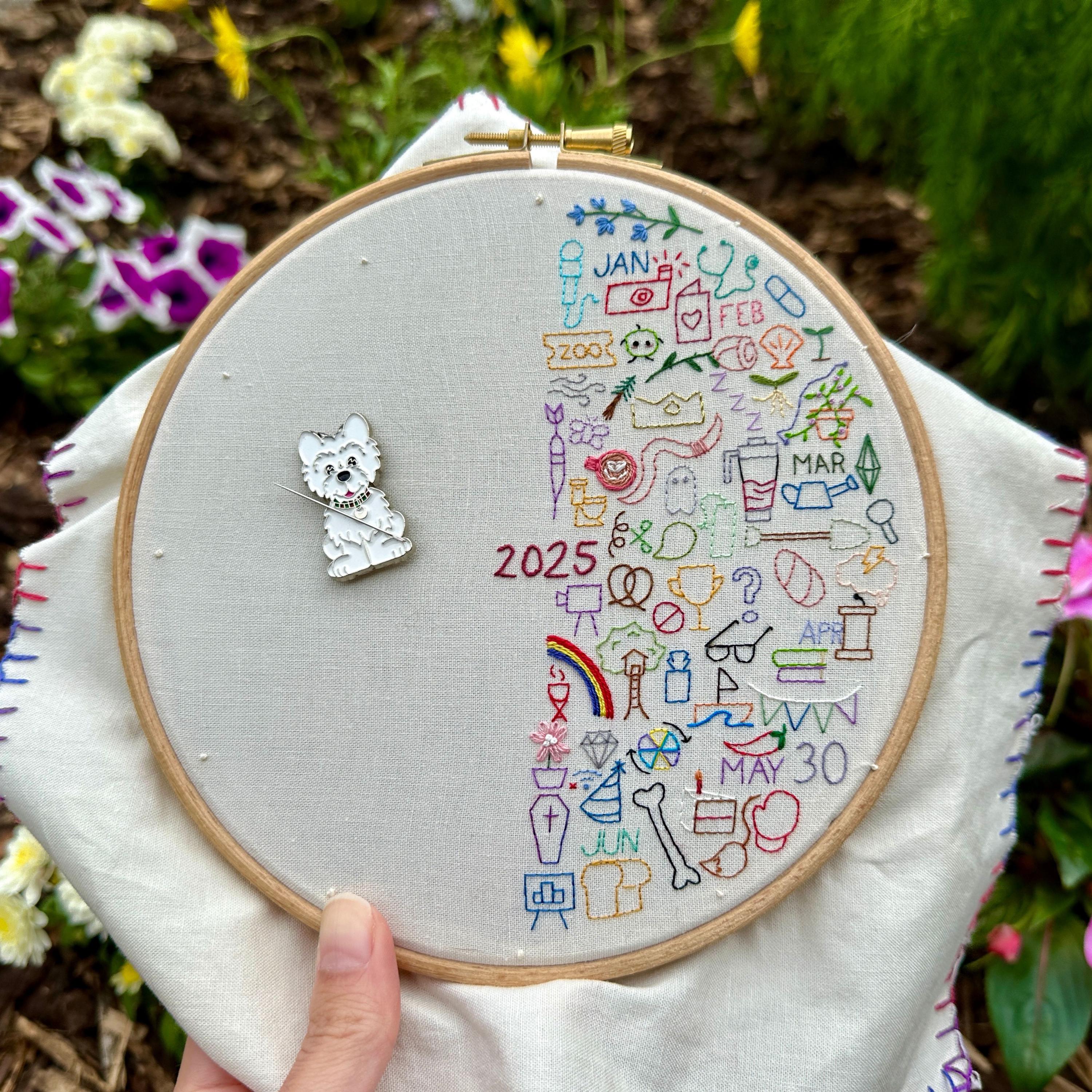 Micro Embroidery Journal Guide – Stitch Diary With 84 Icons (PDF ...