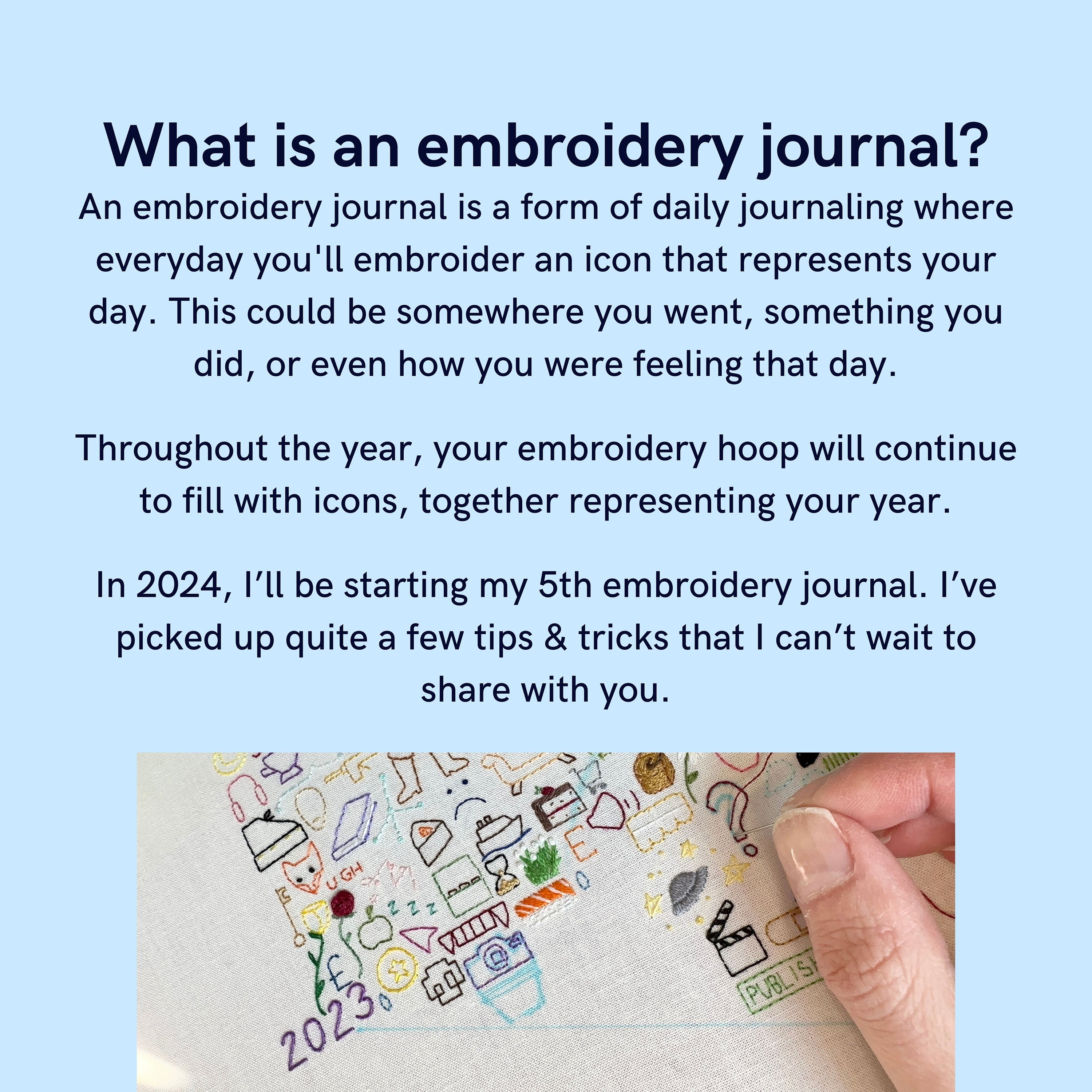 2024 Embroidery Journal Template 118 Icons Pdfs 