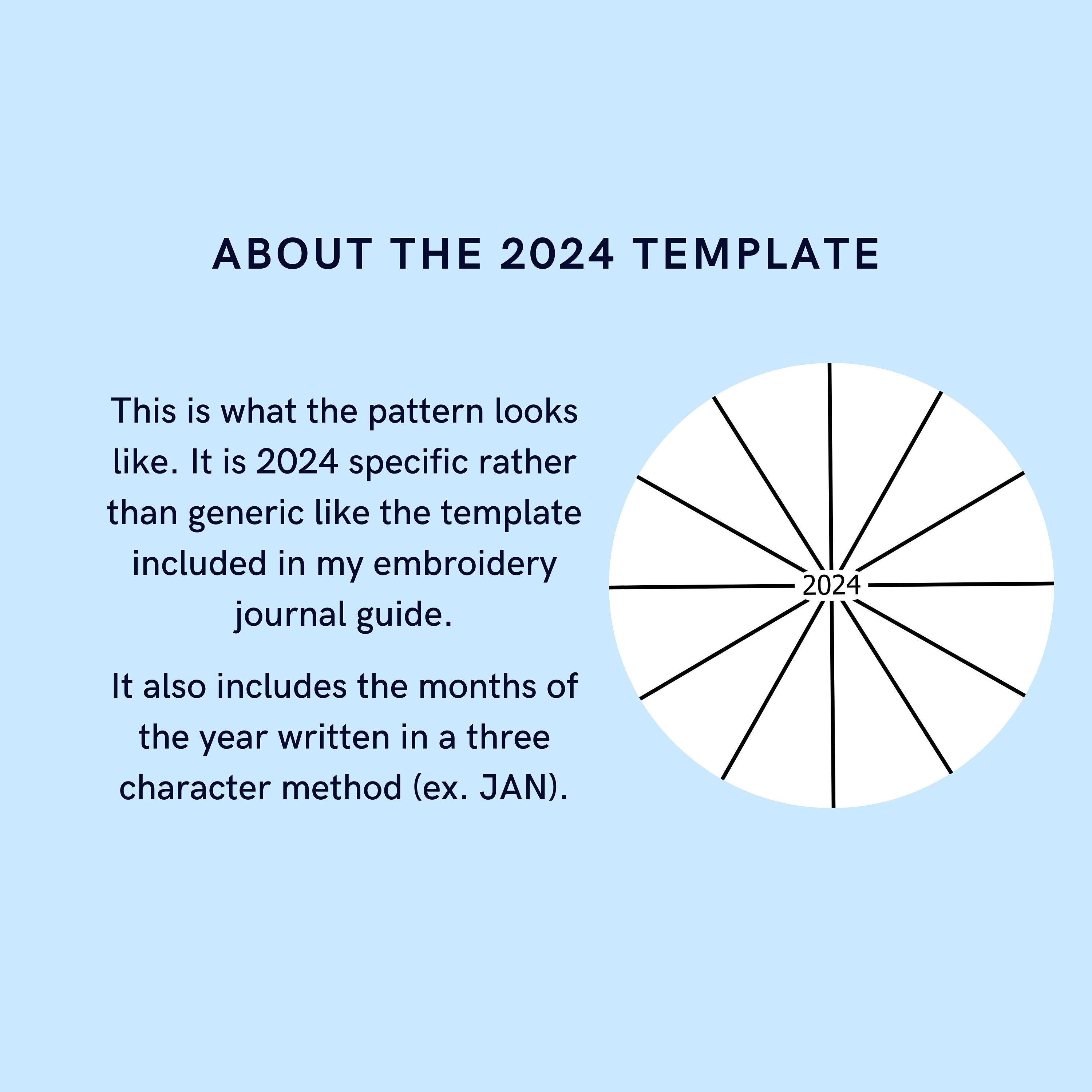 2024 Embroidery Journal Template 118 Icons Pdfs 