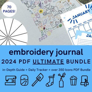 2024 Ultimate Embroidery Journal PDF Bundle