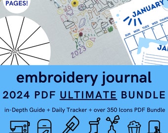 2024 Ultimate Embroidery Journal PDF Bundle