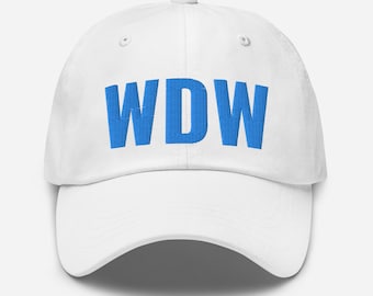 WDW Hat Light Blue Thread