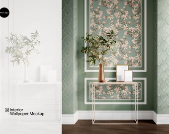 Interior wallpaper mockup