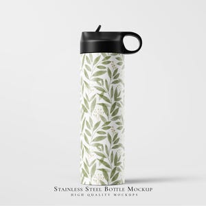 Stainless Steel Bottle Mockup v.10