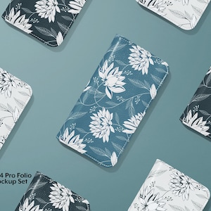 Maqueta de funda tipo libro para iPhone 14Pro v.1