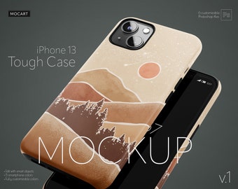 IPhone 13 Tough case mockup set v1
