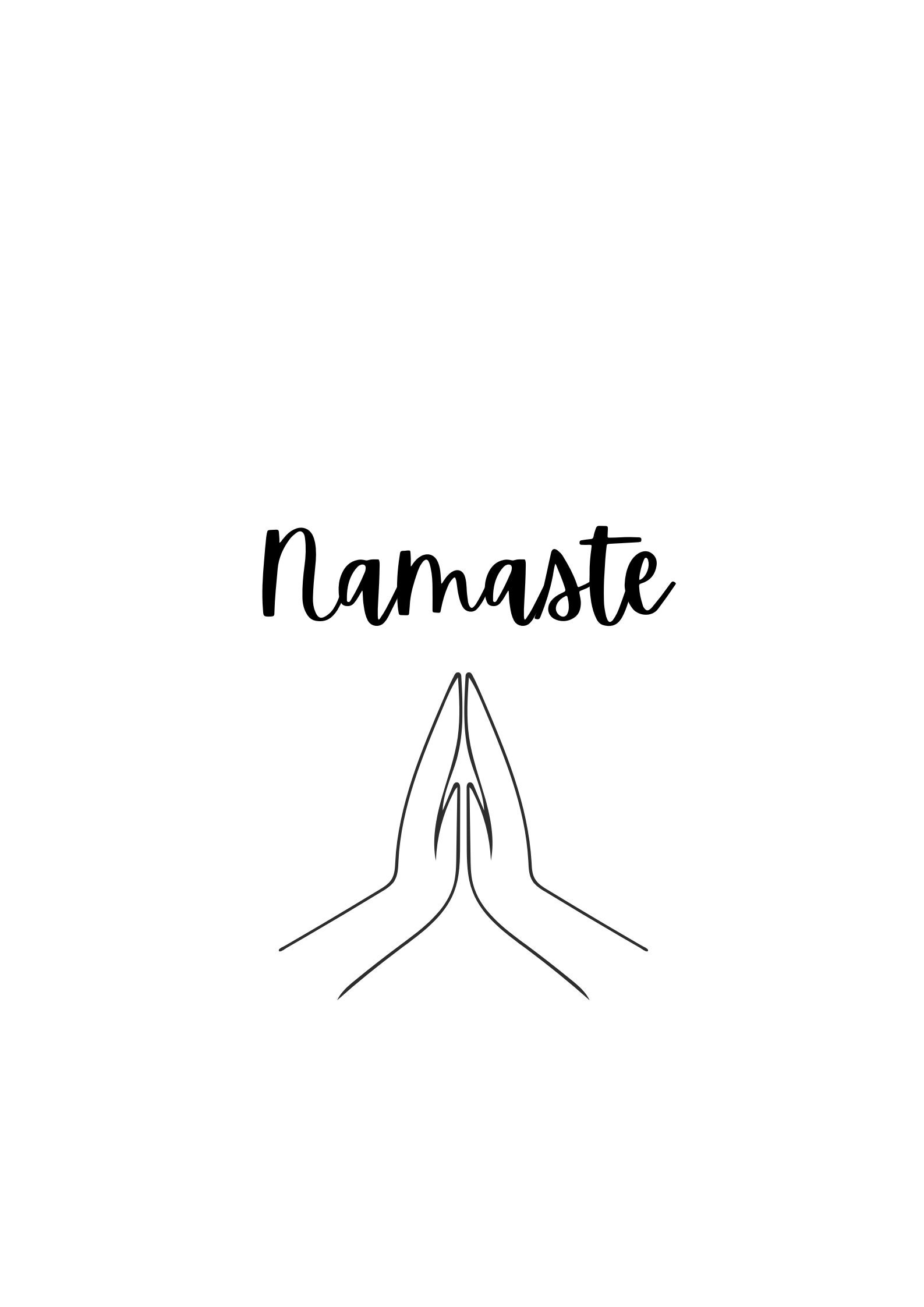 Printable Namaste Poster - Etsy