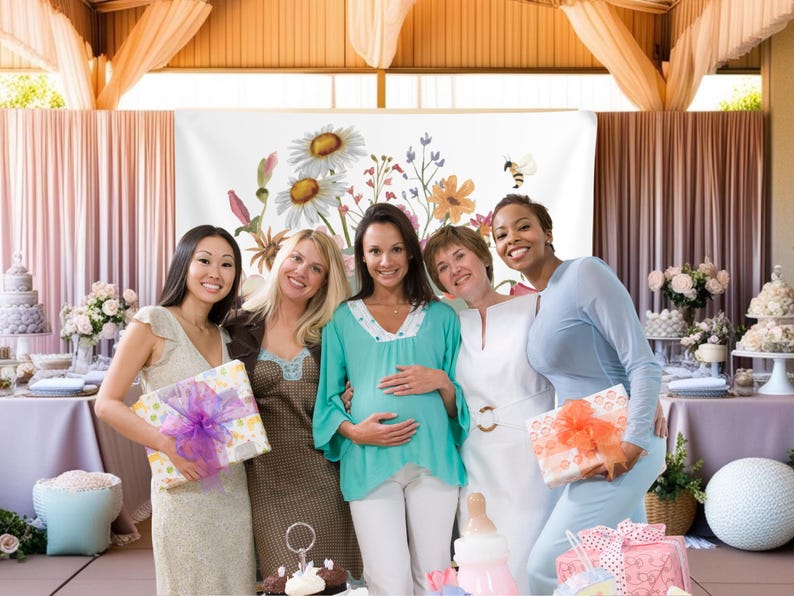 Arch Baby in Bloom Baby Shower Backdrop