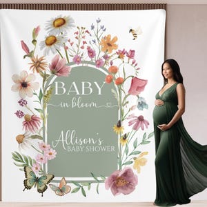 Arch Baby in Bloom Baby Shower Backdrop