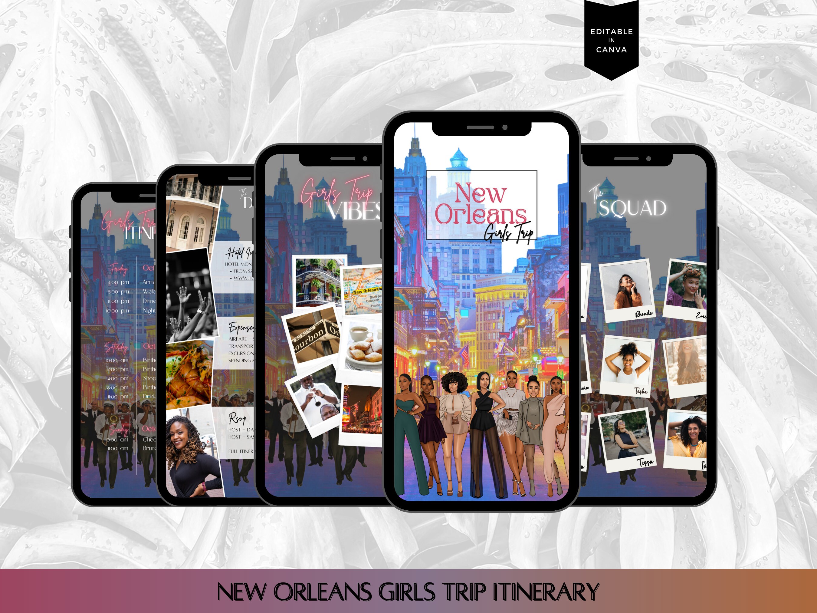 New Orleans Girls Trip Itinerary: Customizable Travel Planner (Digital Download)