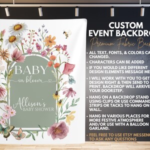 Arch Baby in Bloom Baby Shower Backdrop