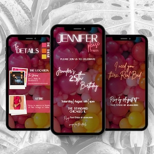 Black Girl Party Invitation Template, Name Please Birthday Party Theme Invite, Girls Night Party, Game Night Invite, Editable Template