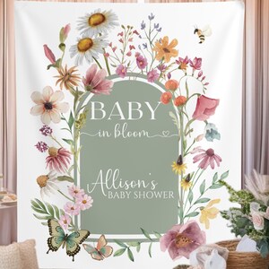 Arch Baby in Bloom Baby Shower Backdrop