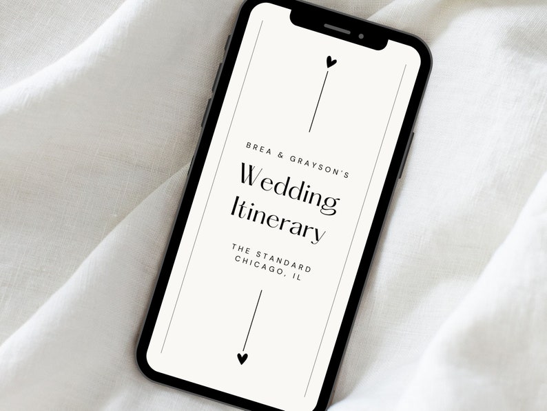Wedding Weekend Itinerary Template Destination Wedding Etsy