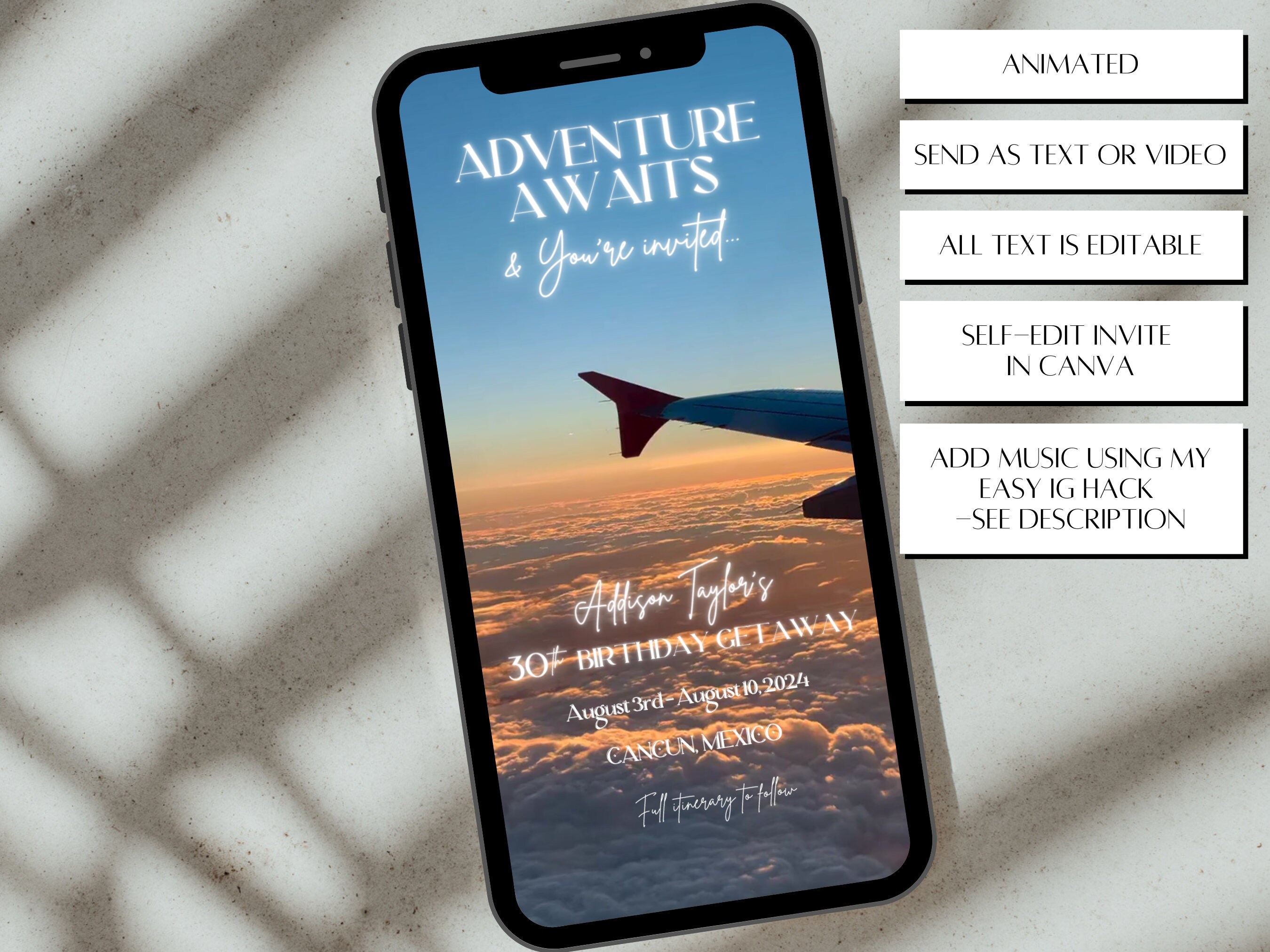 Adventure Awaits Video Trip Invitation, Video Save the Date Trip ...